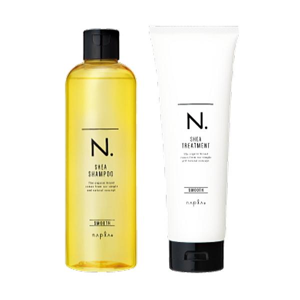 他サイト： 土日祝日出荷 ナプラ N. エヌドット SHEA シャンプー スムース 300ml &amp; トリートメント スムース 240g セットの商品画像