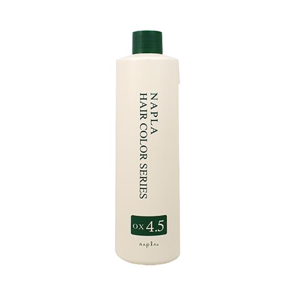 ■商品名：ナプラ ヘアカラー オキシ 4.5% 1000ml■内容量：1000ml■商品説明：今後ますますグレイカラーへ移行されるエンドユーザーが増えていく中、ファッションカラーのような透明感のある髪色、明るいヘアカラーを求めるお客様ニーズ...