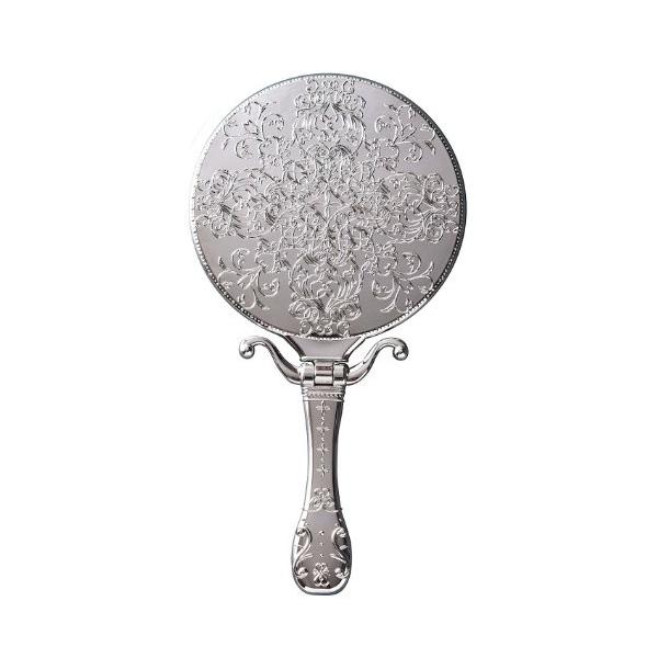 送料無料 トゥインクルハンド&スタンドミラー シルバー Y-1505