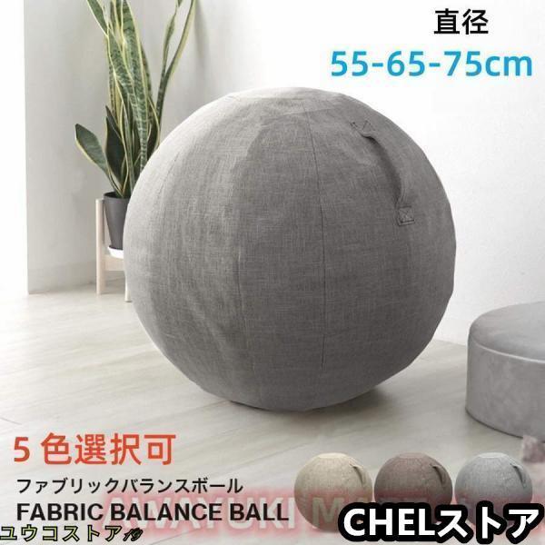 バランスボール 55cm 65cm 75cm 洗えるカバー付 体幹トレーニング フィットネス エクササイズ 筋トレ ダイエット デスクチェア 椅子