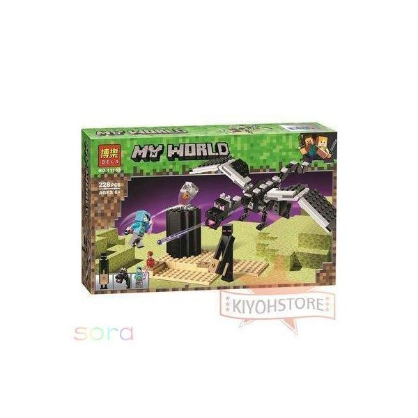 マインクラフト Minecraft 大人気ミニフィグ 浮遊エンダードラゴン 豪華セット 安全 知育玩具 知育 遊び 子供 想像力 創造力 マインクラフト ブロック レゴ互換