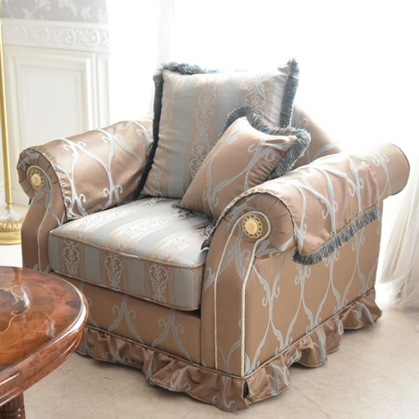 新発売 1人掛け イタリアン フィオーレ１ｐソファー ゴールド ヨーロピアン 姫系 ロココ調 インテリア アンティーク家具 イタリア家具 ランキング