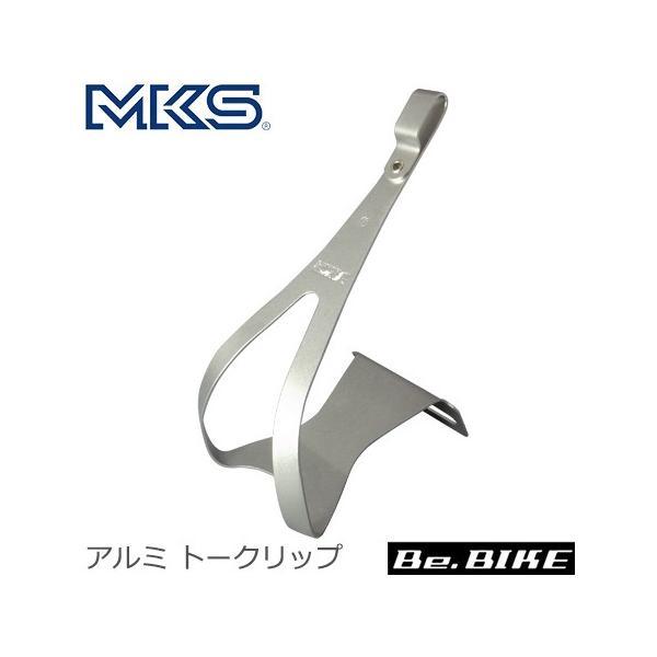 NJS認定品　競輪　ミカシマ　ペダル トークリップ ストラップ セット 三ヶ島ペダル(MKS) アルミ トークリップ L (NJS) 自転車 : Be.BIKE