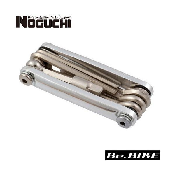 NOGUCHI YC-262-2 フォールディングツール シルバー 自転車 工具ヘックスレンチ2・2.5・3・4・5・6・8mmトルクスレンチT25/プラスドライバー使用頻度の高いツール9種類をセット。