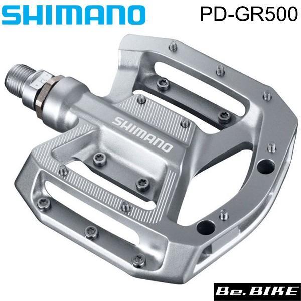 PD-GR500 シマノ フラットペダル シルバー shimano PDGR500 自転車 