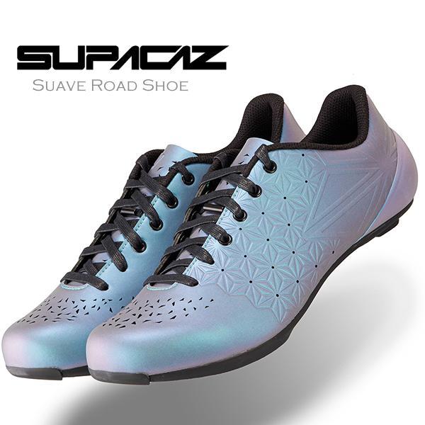 自転車 シューズ スパカズ Suave Road Shoe オイルスリック ビンディングシューズ SUPACAZ ロードシューズ ロードバイク・安定性を高める3Dヒール内蔵の高性能カーボンソール。・アナトミックインテリジェンス (Ai) テ...