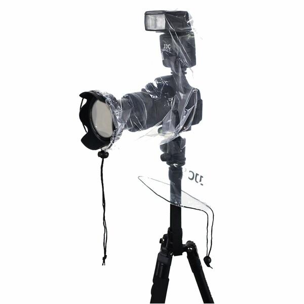 JJC 2枚入 カメラレインコート 小型 DSLRカメラ と ミラーレスカメラ ストロボ 付ける時用 Canon EOS R