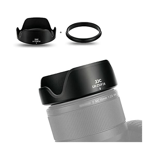 JJC 可逆式 レンズフード + アダプタ キット Nikon Nikkor Z MC 50mm
