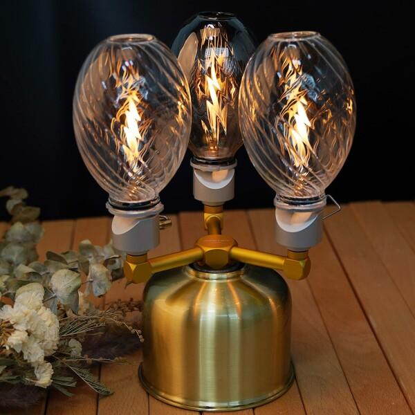 Jeebel Camp ランタン用アクセサリー,OD缶2分岐/3分岐 アダプター,三股