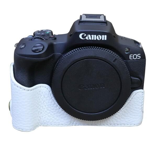 Koowl 対応 Canon キヤノン EOS R50/R100 カメラ バッグ カメラ ケース 、Koowl手作りトップクラスの牛革