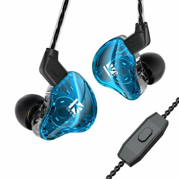 KBEAR KS1 中華イヤホン 耳掛け 高遮音性 インイヤーモニター