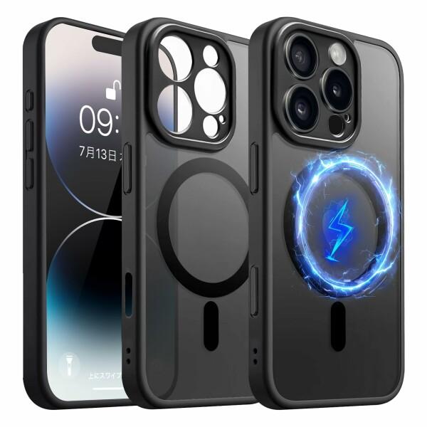 Blxnyt iPhone 16 Pro ケース MagSafe MIL規格取得 衝撃吸収 耐衝撃 PC