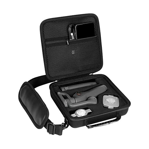 DJI OM6 スタビライザー ケース付き Khanka 収納ケース 互換品 DJI Osmo Mobile 6 スマホ用ジンバル