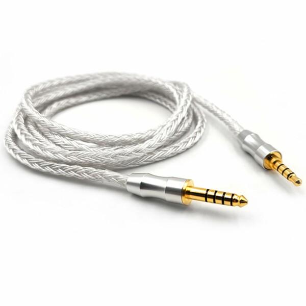 オディオアップグレードケーブル 交換ヘッドホンケーブル 4.4mmバランス5極