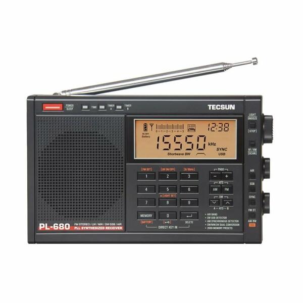 新品同様　TECSUN PL-680 BCLラジオ TECSUN PL-680 (黒) 2025年製造 FM/LW/MW/SW/AIR エアバンド BCL