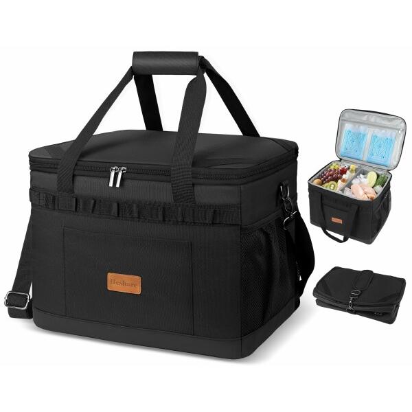 Amazon | Boweer クーラーボックス 大容量 30L 保冷 保温 防水 折り畳み 水漏れ防止 キャンプ/釣り/ピクニック/運動会/お花見  GREY | Boweer | クーラーボックス Boweer クーラーボックス 大容量 30L 保冷 保温 防水 耐摩耗 保冷バッグ 折り畳み 水漏れ防止 キャンプ/釣り/ピクニッ