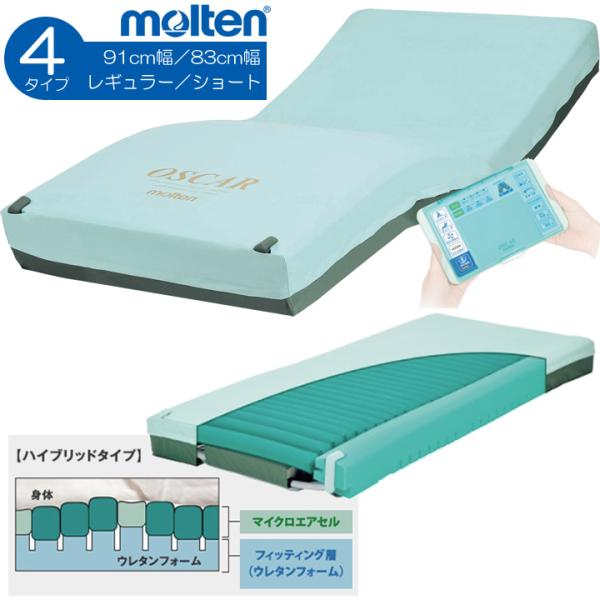 介護用マットレス オスカー ハイブリッドタイプ 体圧分散 自動体圧調整 除圧性能 モルテン MOSC83 MOSC83S MOSC91 MOSC91S UL-631312