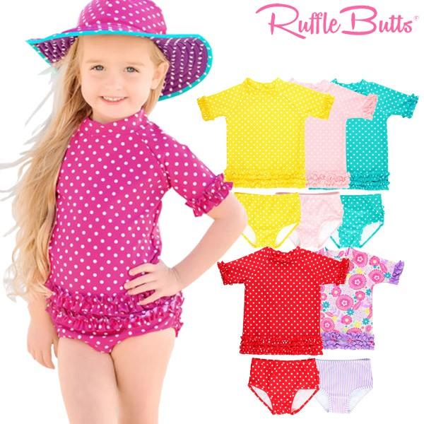 水着 女の子 フリル ラッシュガード ビキニ Rufflebutts ラッフルバッツ ポルカドット スイムスーツ キッズ 子供 10 2666 Bee8 通販 Yahoo ショッピング