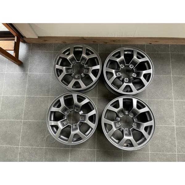 8「純正品」 スズキ ジムニーシエラ純正アルミホイール★15×5.5J 139.7-5+5 ハブ径108mm★車検戻しに！！