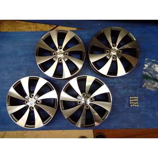 10【純正品】ワゴンR純正アルミ(2)☆15×4.5J☆100-4H+45☆スズキ軽