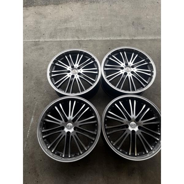 17【中古】☆社外品☆ アネーロ クレイトス 20インチ8.5J 114.3-5 インセット35 ハブ径73mm 【4本セット】アル・ヴェルにオススメ☆