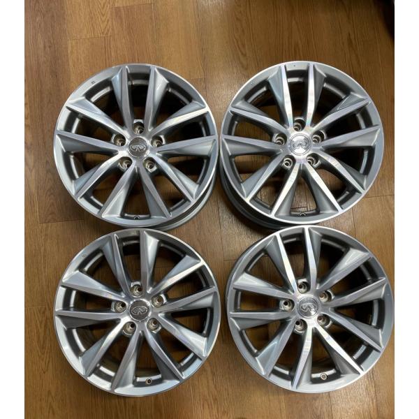 24【中古】☆純正☆ 日産 スカイライン アルミホイール 17X7.5J 114.3