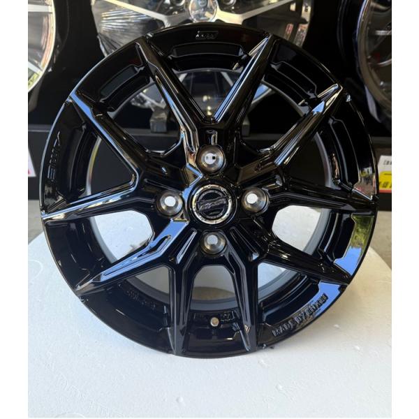 029-【展示品】KYOHO SMACK IG-TEC グロスブラック 14×4.5J 100-4H +45
