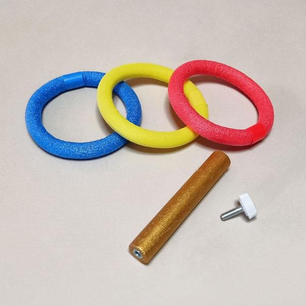 シニア・キッズ向けソフト輪投げセット用＜追加・補充パーツ＞ わなげ 部品 単品 高齢者 こども 幼児