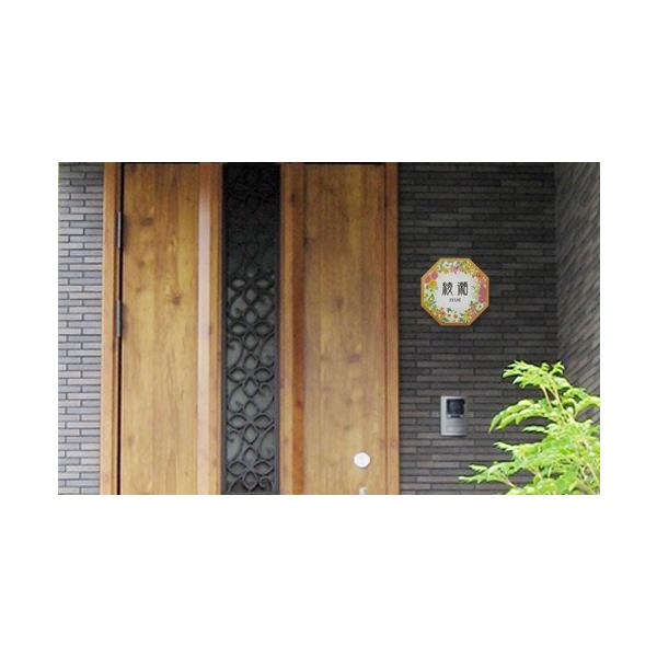 Bees 玄関用 門扉 玄関 おしゃれな風水表札 木製 フラワーリング Diy 工具 おしゃれデザイン表札 Craft 取り付け簡単 吊り下げにもできます L 八角形