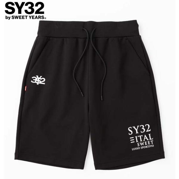 【SY32 SWEET YEARS】ショートパンツ L ブラック SWEET YEARS】Sweat Short Pants | BOTTOMS,SHORT PANTS