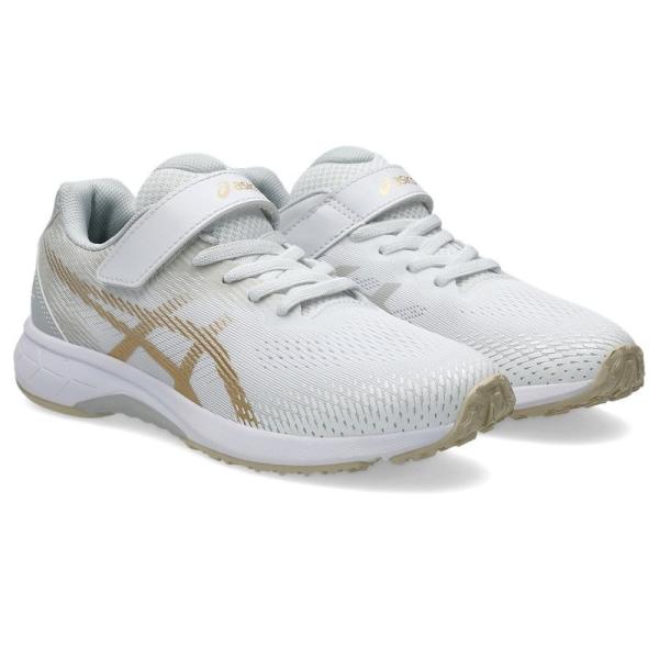 即納 asics アシックス 1154A195 レーザービーム キッズ ジュニア スニカー 通学 運動靴 ホワイト/シャンパンゴールド アシックス商事