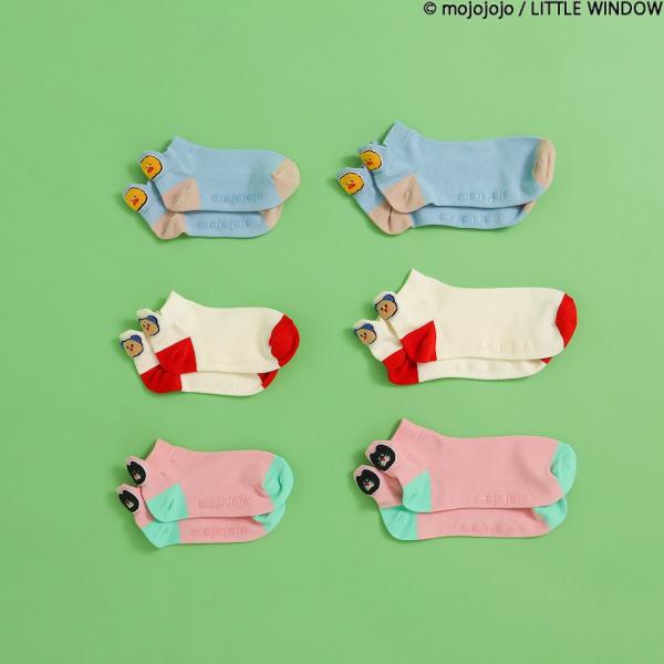 BREEZE ブリーズ mojojojo ショートソックス レディース キッズ 3カラー J254936 J254946