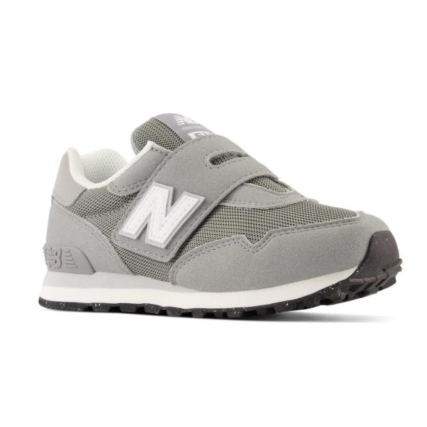 New Balance ニューバランス キッズシューズ PV515GRYW  グレー 面ファスナークロージャー 女の子 男の子 運動靴 17.0〜21.5cm