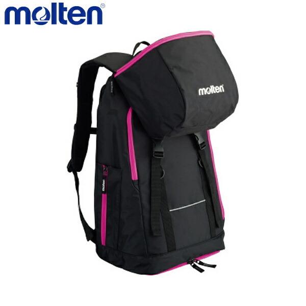 他サイト： molten モルテン LB0032-KP バスケットボール バッグ バックパック ミニバスケットボール用 黒×ピンク LB0032-KPの商品画像