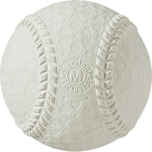 公式球に近い感覚で使えるＭ号軟式練習ボール。ウィルマックス軟式ボールのディンプルデザインは投球時における指先の感触や飛球時の空気抵抗が認定球に近い品質です。素材：天然ゴム小袋入りトライアングルディンプル、スリップマーカーサイン付きこちらの商...