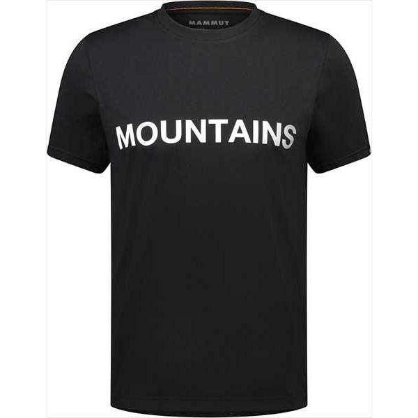 (代引不可)MAMMUT(マムート） 101702012-00710 ＱＤ Ｌｏｇｏ Ｐｒｉｎｔ Ｔ−Ｓｈｉｒｔ ＡＦ Ｍｅｎ BLACK PRT5