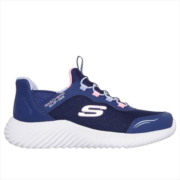 (代引不可)SKECHERS(スケッチャーズ) 303585L-NVY BOUNDER-SIMPLE CUTE ジュニア シューズ