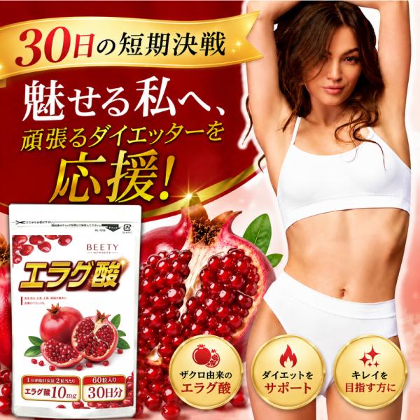 エラグ酸（約1か月分/60粒） ダイエット サプリメント