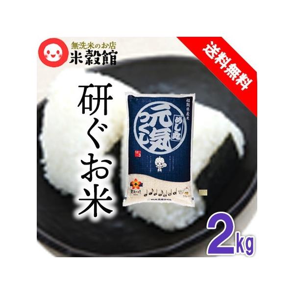 送料無料 福岡県産 元気つくし 2kg めし丸印 研ぐお米 令和7年産