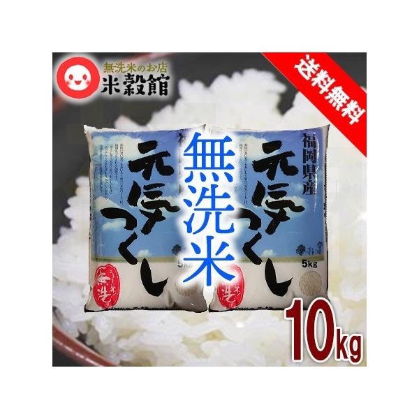 他サイト： 【令和7年産】10kg 無洗米 福岡の新しいお米「元気つくし」5kg×2 送料無料 一般米※の商品画像