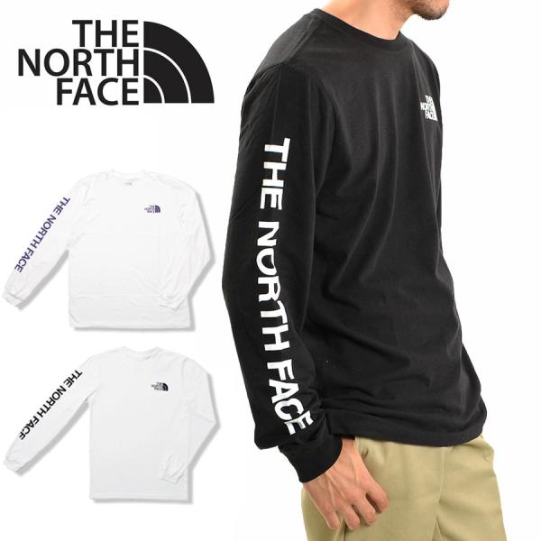 ノースフェイス THE NORTH FACE  ロンT メンズ 長袖Tシャツ NF0A471K NF0A811P 袖 ブランド ロゴ ブラック ホワイト