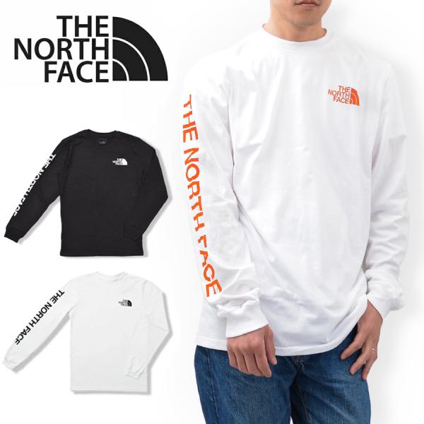 ノースフェイス THE NORTH FACE  ロンT メンズ 長袖Tシャツ NF0A471K NF0A811P 袖 ブランド ロゴ ブラック ホワイト