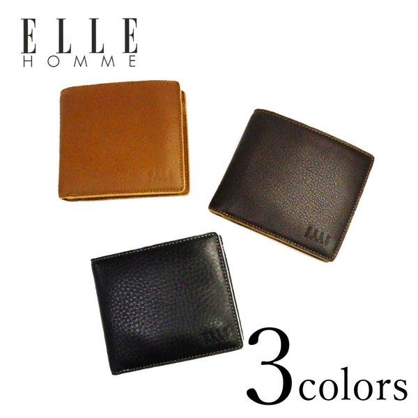 Elle Homme エルオム ２つ折り 財布 小銭入れ付き Xp ブラック ブラウン チョコ 牛革 本革 ウォレット メンズ 男性 50代 60代 70代 ギフト プレゼント M524 3309 030 Be In Mart 通販 Yahoo ショッピング