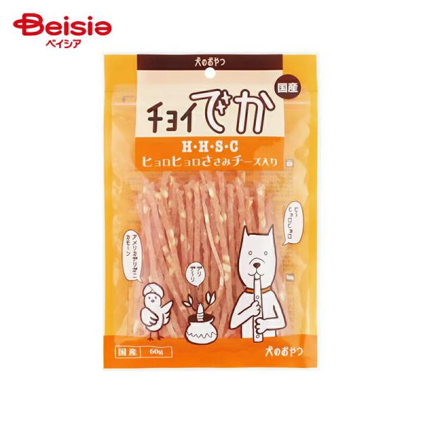 他サイト： ドッグフード わんわん チョイでか ヒョロヒョロ ささみチーズ入 60g ×4個 | ドッグフード 犬 おやつ 国産 ささみ チーズ ヒョロヒョロ 小型犬 中型犬 大型犬の商品画像