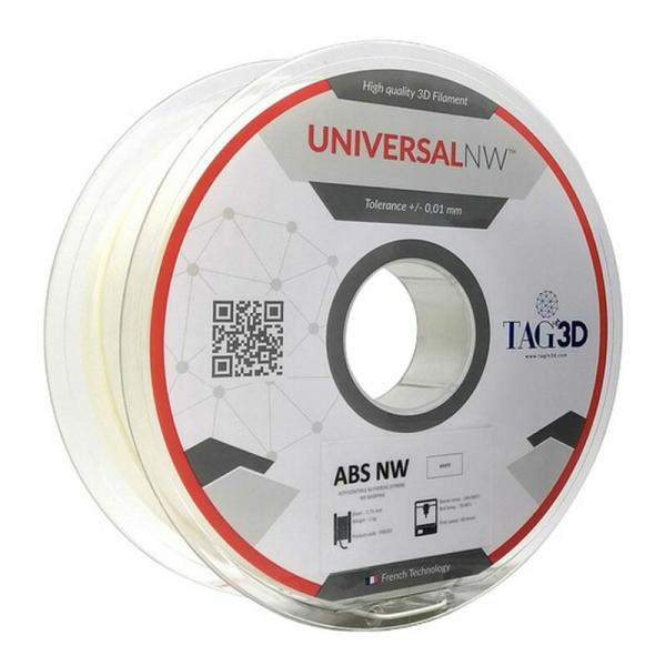 TAGin3D 3Dプリンター用フィラメント ユニバーサルNwABSフィラメント ABS NW-1.75WT ( 1個 )