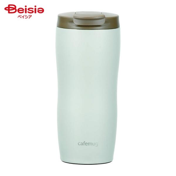 他サイト： パール金属 カフェマグ フタ付タンブラー360ml スモーキーグレー HB-5170の商品画像