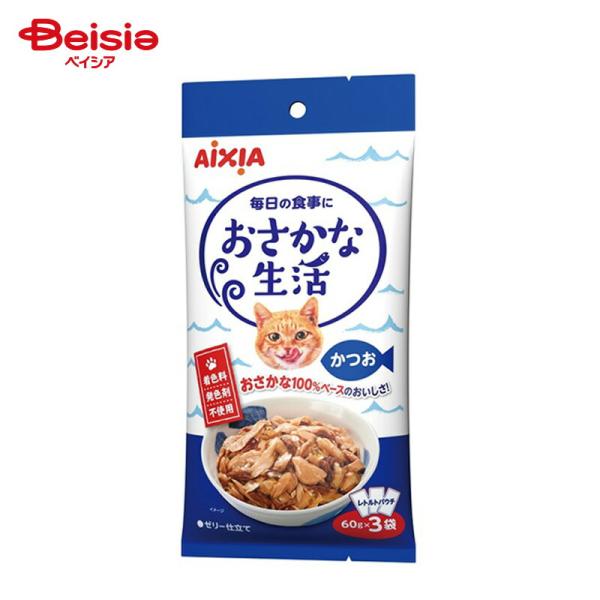 アイシア  おさかな生活 かつお 180g×24個 ペット | おさかな生活 かつお キャットフード ウェットフード 猫用 180g 24個 まとめ買い 猫餌 猫ごはん