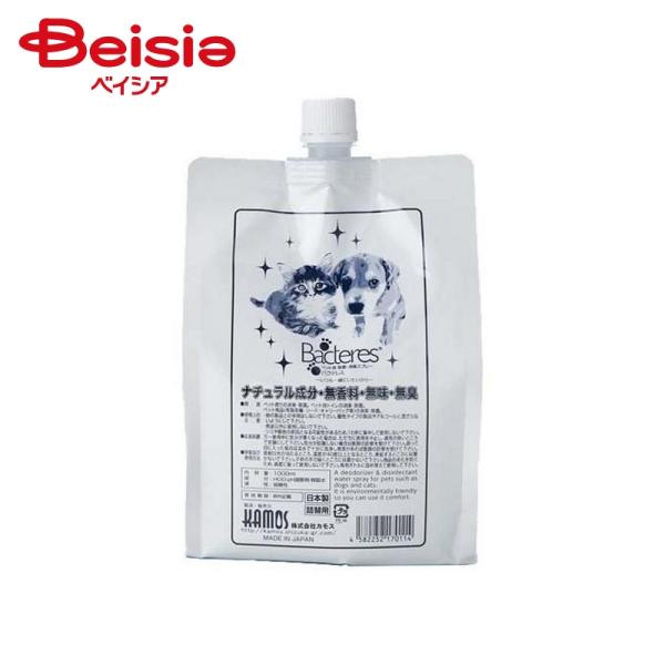 他サイト： カモス バクテレス詰替1000ml | ペット 消臭剤 除菌 スプレー 詰替 カモス バクテレス 犬 猫の商品画像