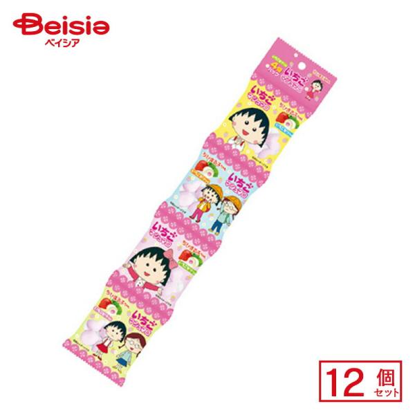 エイワ ちびまる子ちゃんいちごマシュマロ 4連 16個(4個×4袋)×12個