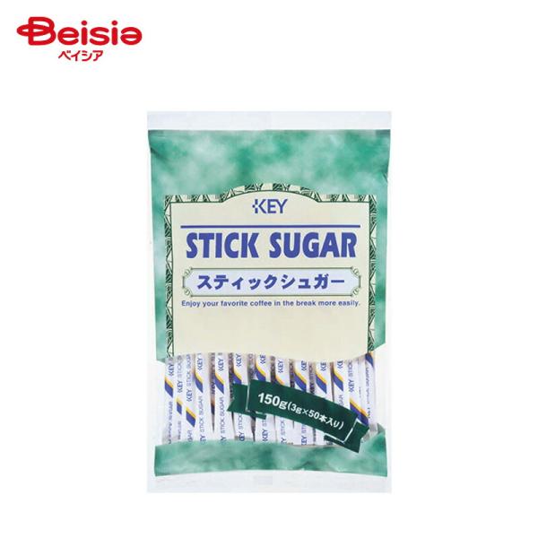 他サイト： キーコーヒー スティックシュガー 50本入 |  グラニュー糖 個包装 使い切りタイプ コーヒー 紅茶 大容量 オフィス 旅先 アウトドア 便利の商品画像